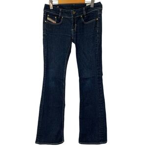 Diesel Louvely Jeans Womens 29x32 Blue Dark Wash Bootcut Flare Vintage Y2K